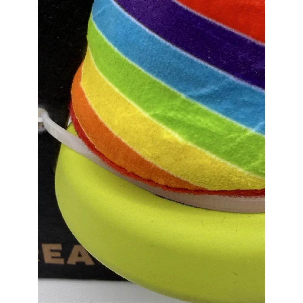 Bark Super Chewer Treat Yourself Dog Toy Rainbow Rip + Reveal Medium-Large